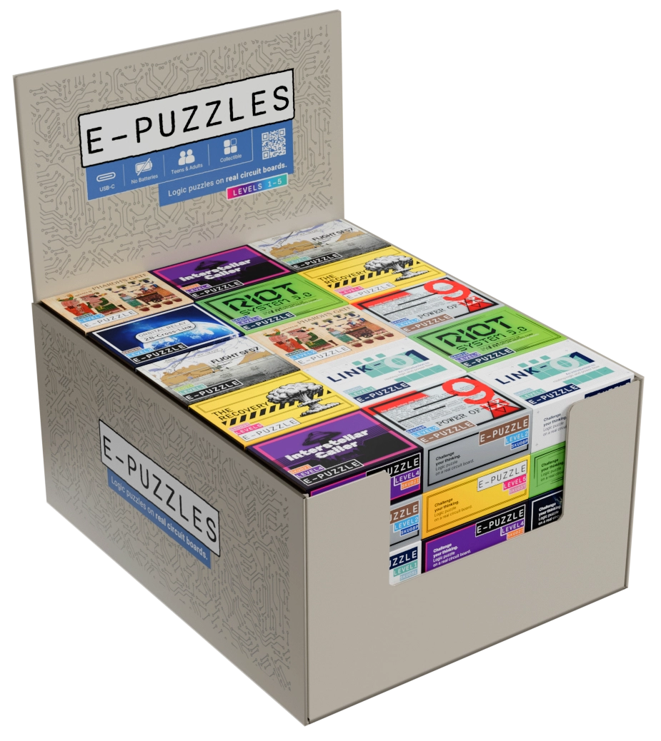 E-PUZZLES retail POS display box